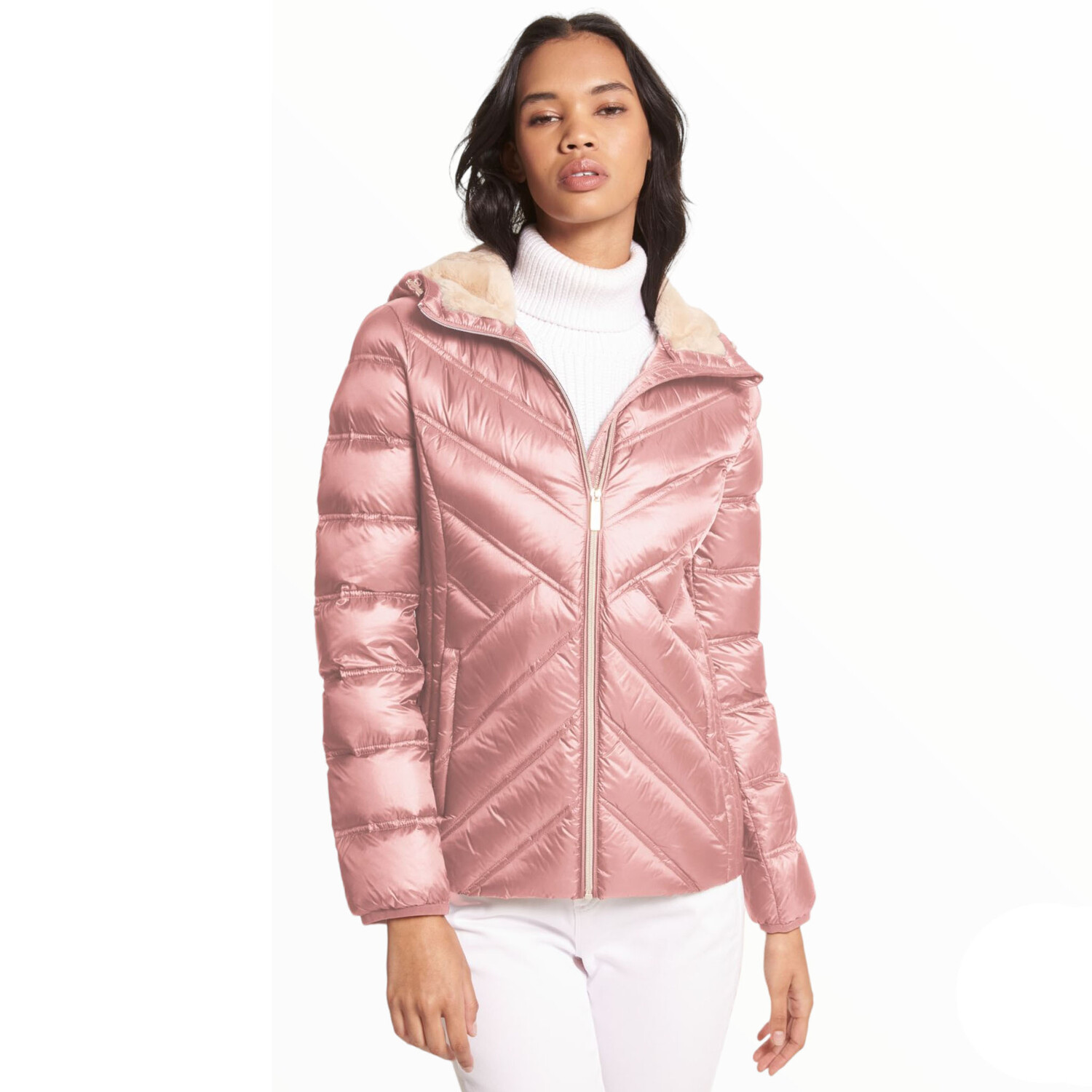 

Куртка Michael Michael Kors Nylon Packable Hooded, розовый