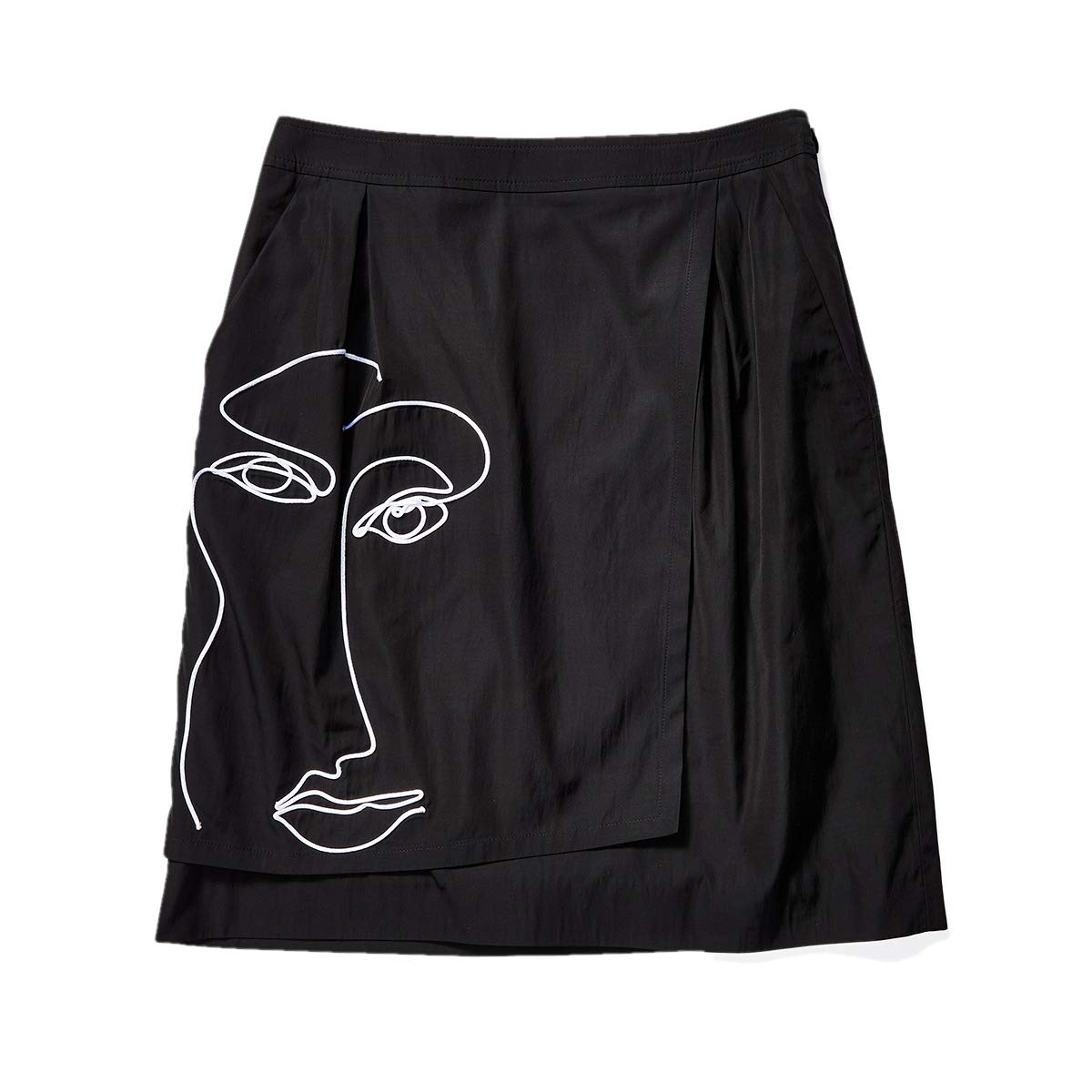 Юбка Moschino, Abstract Faces Wrap Skirt