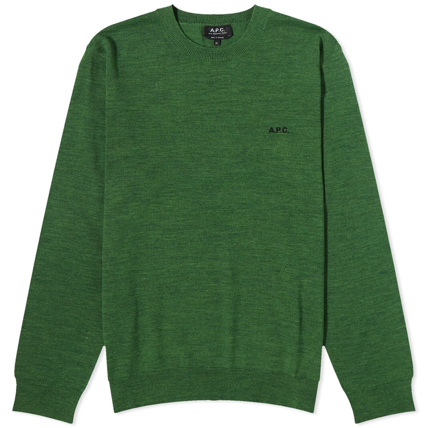 

Свитер A.P.C. Axel Logo Crew Neck, зеленый