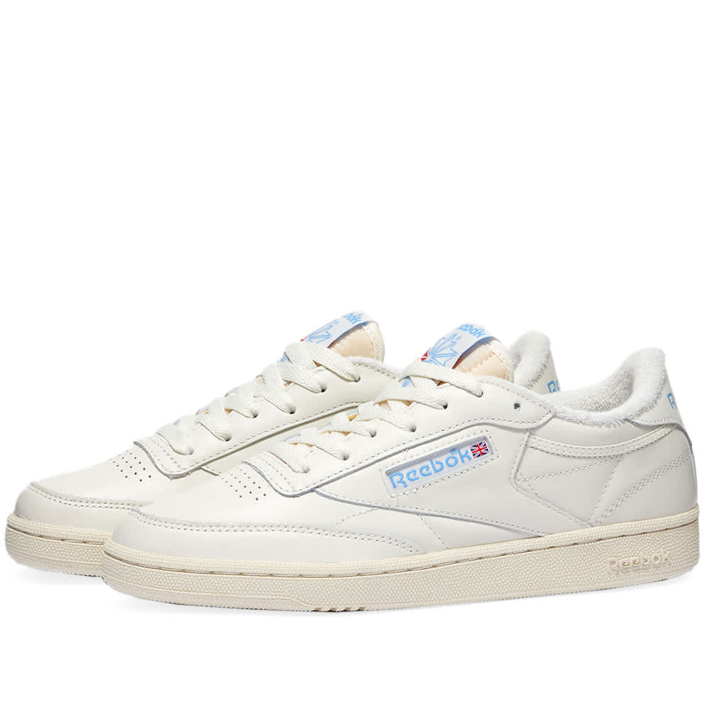 Кроссовки Reebok Club C 85 Vintage W, кремовый/голубой цена и фото