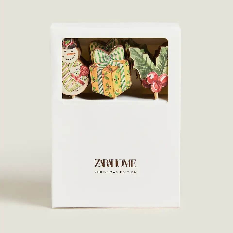 

Набор шпажек Zara Home Christmas Figure, 24 предмета, мультиколор