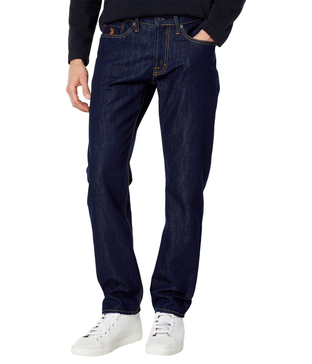 

Джинсы U.S. POLO ASSN., Stretch Slim Straight Five-Pocket Denim Jeans