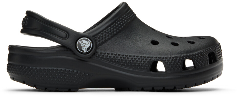 

Детские черные классические сабо Crocs