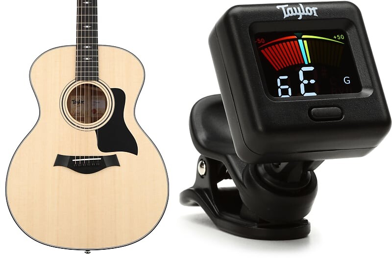 

Акустическая гитара Taylor 314 - Комплект Natural Sapele с цифровым клип-тюнером Taylor A302002000000032093=1 1200=1