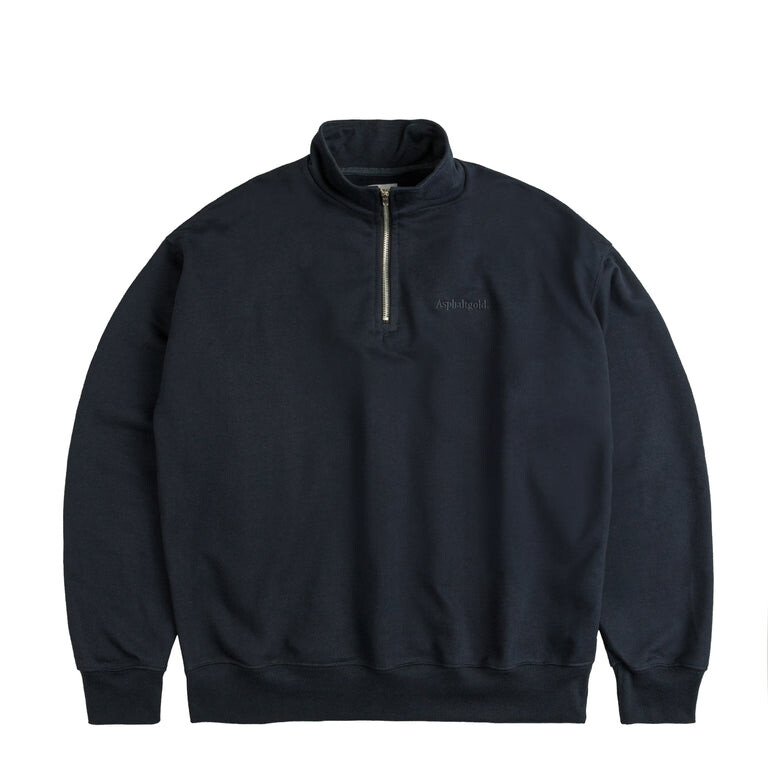 

Свитер Essential Half Zip Sweater Asphaltgold, синий