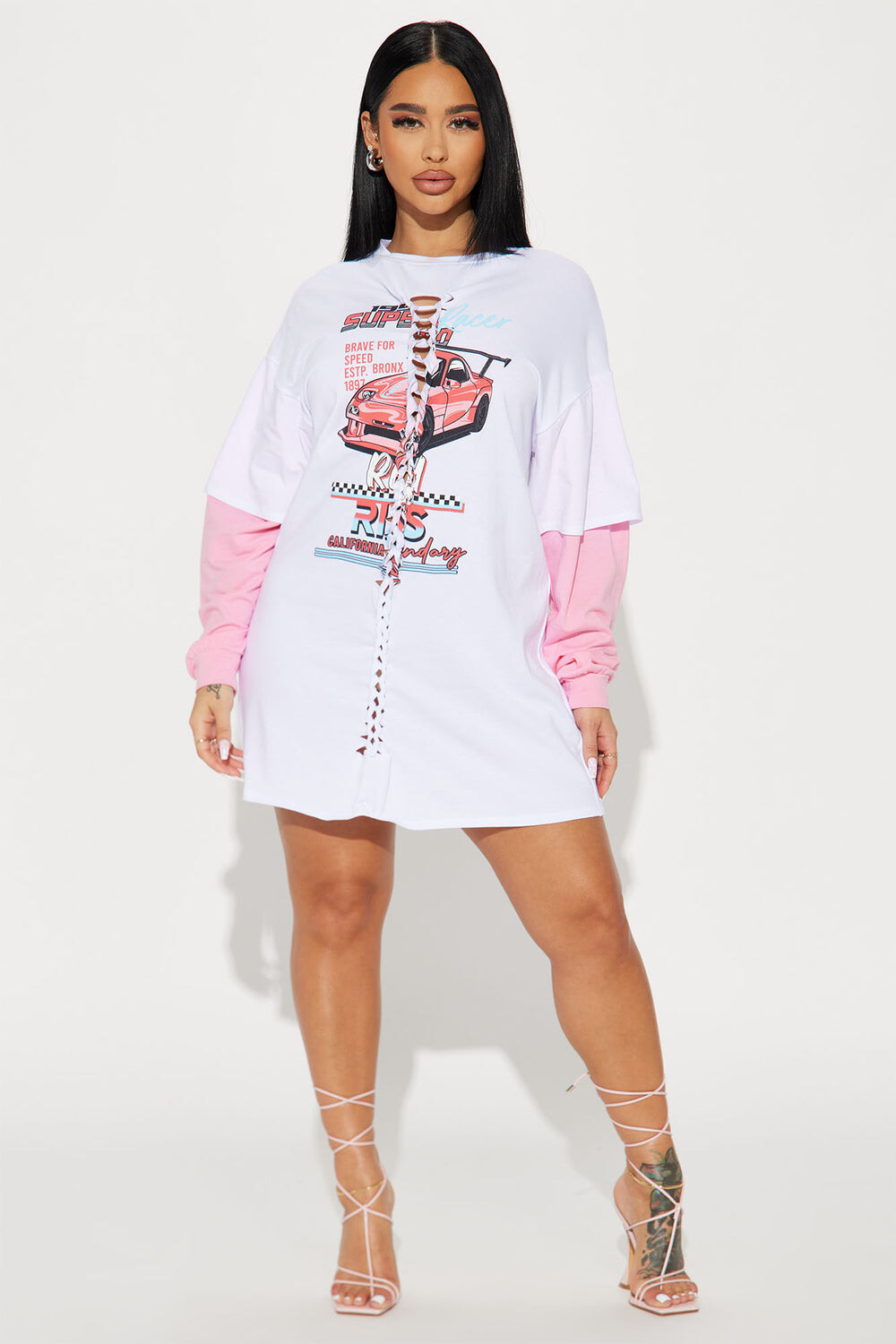 

Платье Fashion Nova D8665, белый