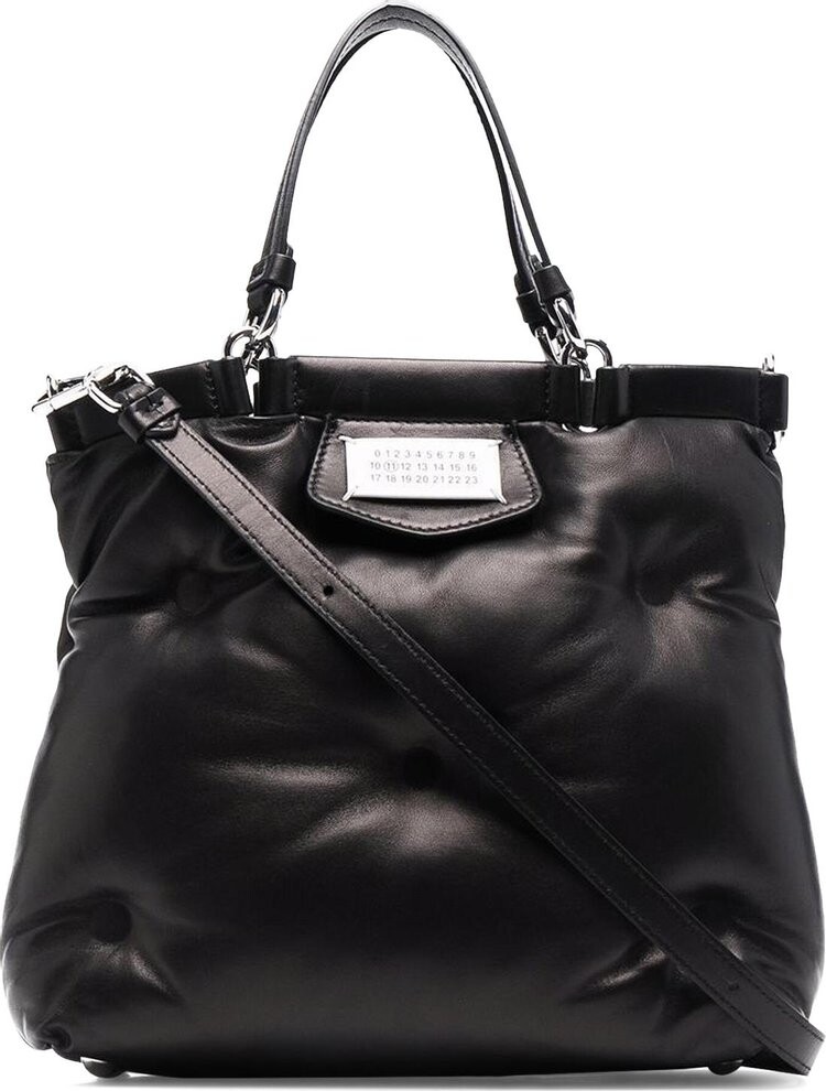 

Топ Maison Margiela Glam Slam Top Handle Bag With Crossbody Strap 'Black', черный