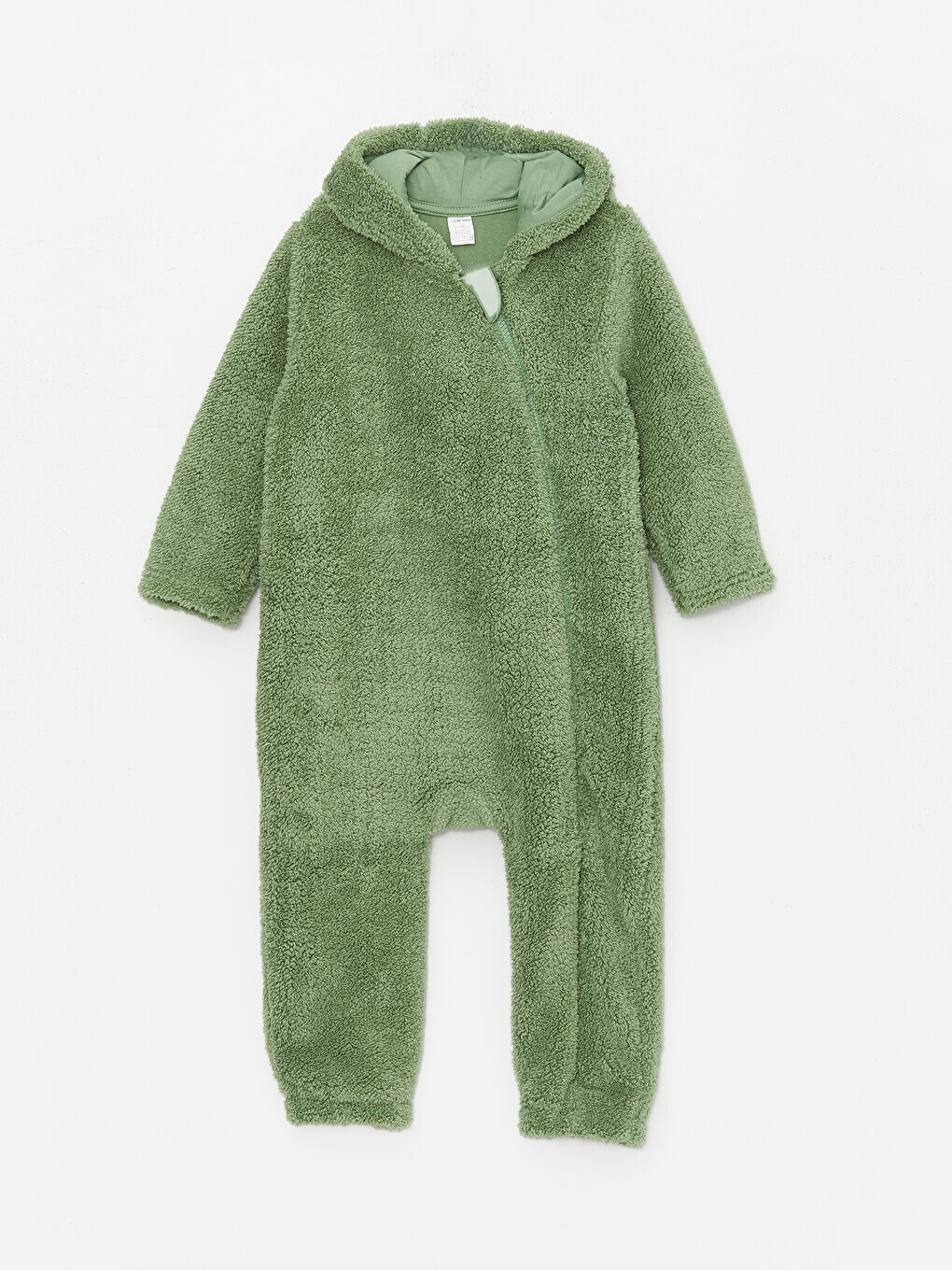 

Плюшевый комбинезон для мальчика с капюшоном и длинными рукавами LCW baby, сизый