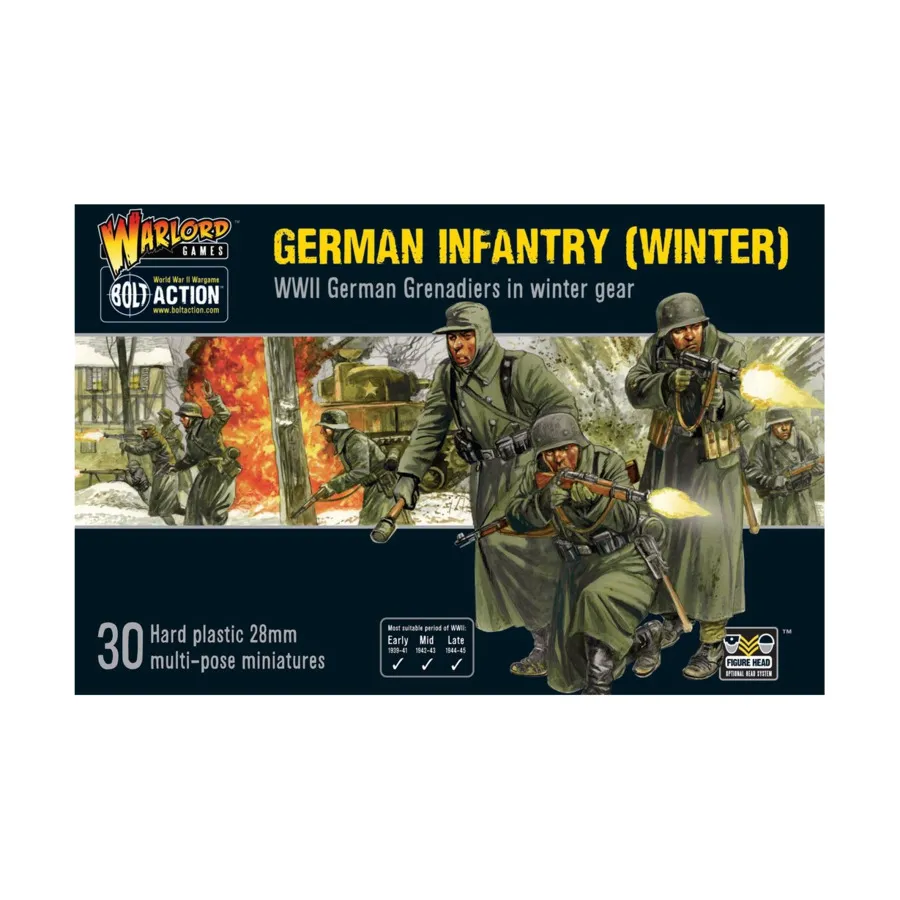 

Немецкая пехота (зима), Bolt Action - German (28mm)
