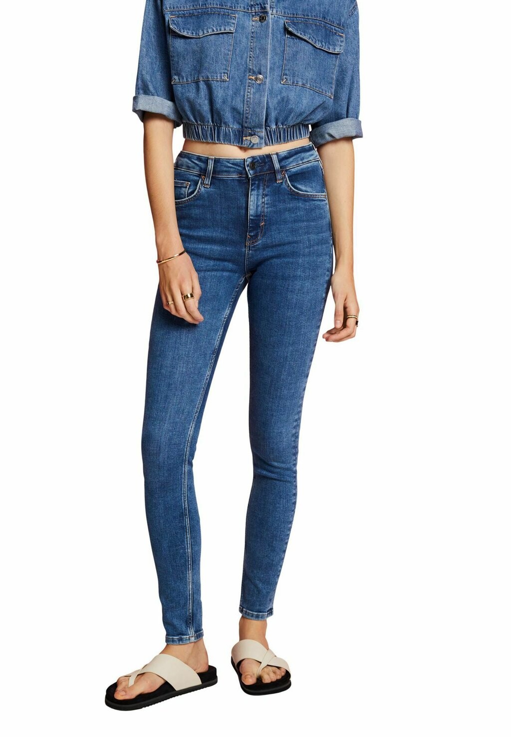 

Джинсы Skinny Fit Esprit, синий