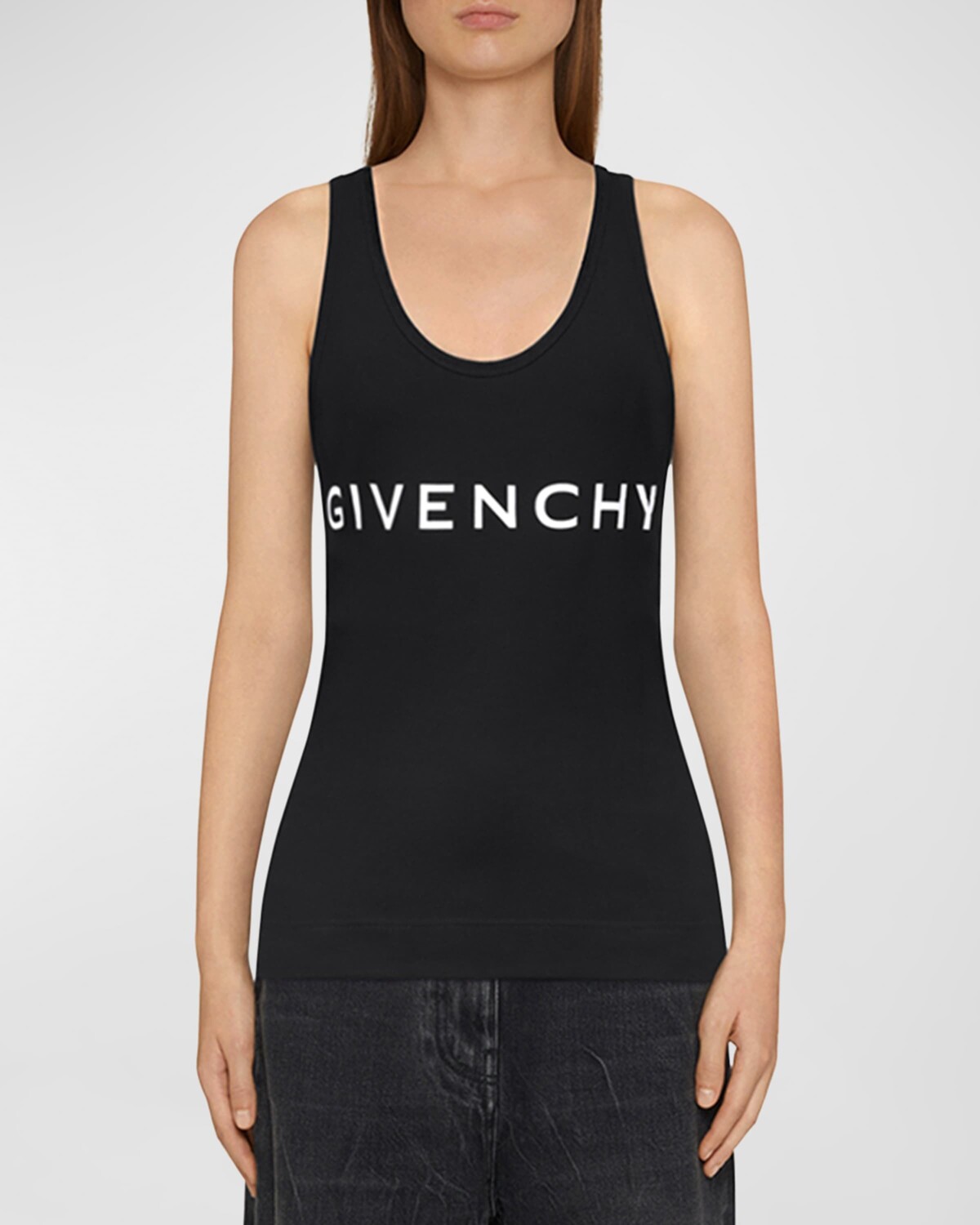 Майка с круглым вырезом и логотипом Givenchy, цвет Black