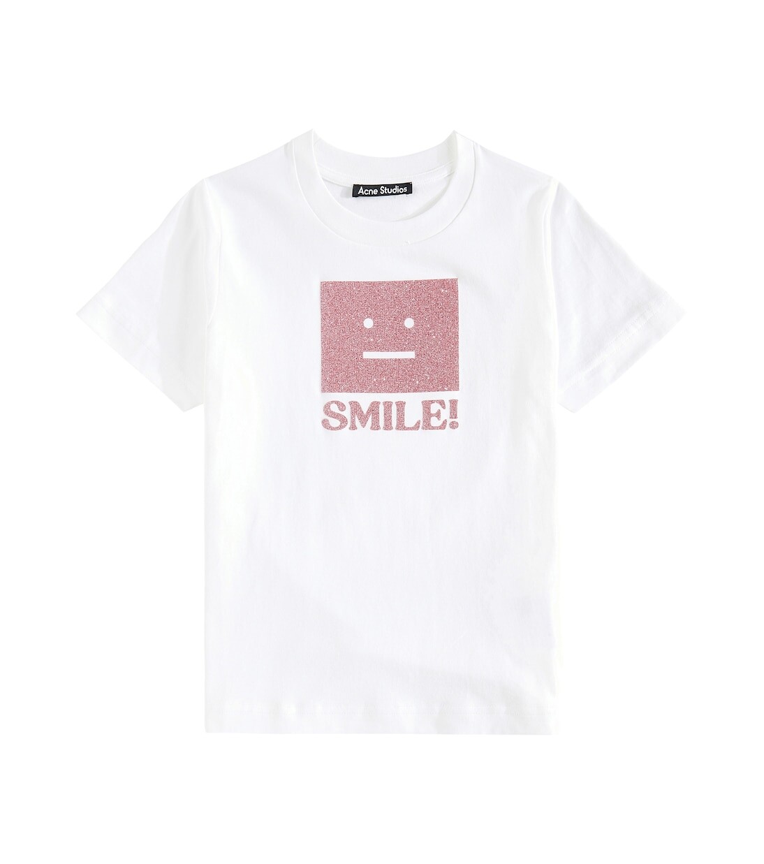 

Футболка Nash Face из хлопкового джерси Acne Studios, белый