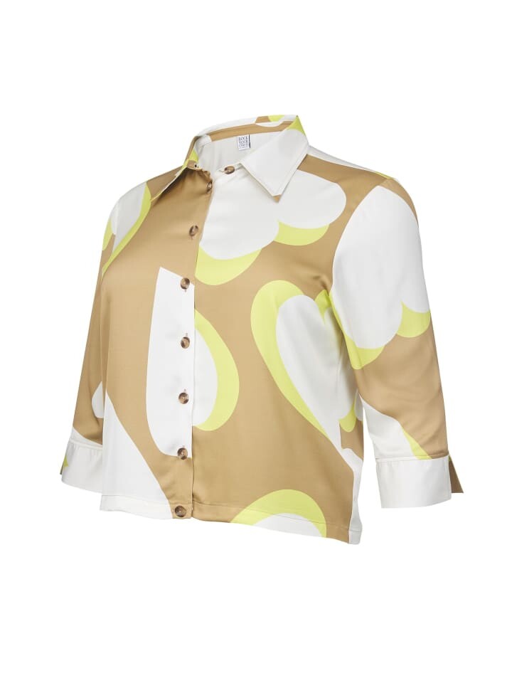 

Блуза Rock Your Curves by Angelina K Langarmshirt, цвет beige/weiß