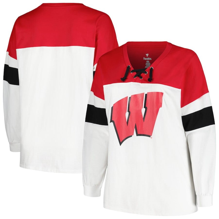 

Футболка с длинным рукавом Profile Wisconsin Badgers, белый
