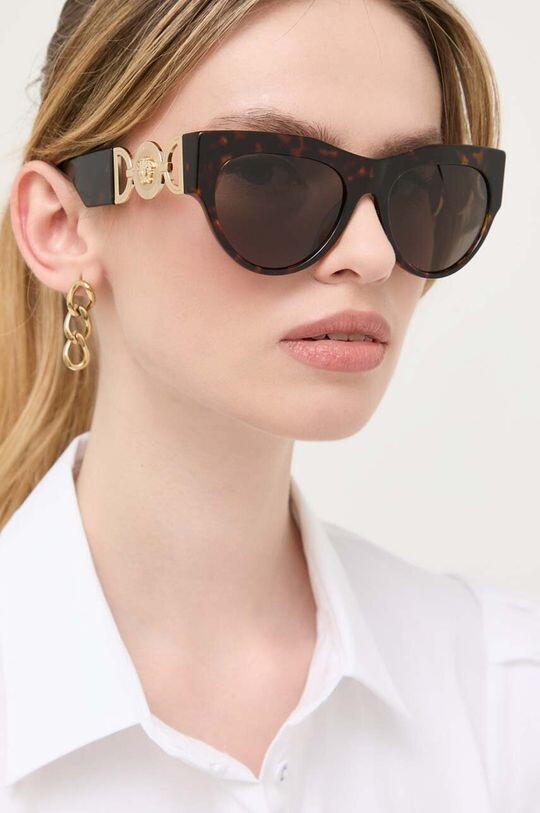 

Солнечные очки Versace, коричневый