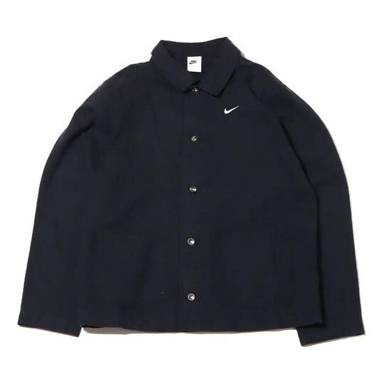 

Куртка Men's Nike Solid Color Logo Lapel Black Jacket DQ5185-010, черный