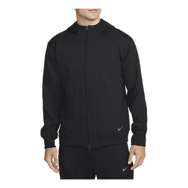 Куртка Nike long sleeves hooded zipped jacket 'Black', черный цена и фото