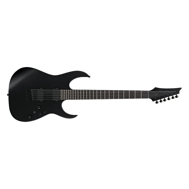 

Гитара Ibanez RGRTB621 Iron Label RG, гриф из черного дерева, черная квартира RGRTB621BKF
