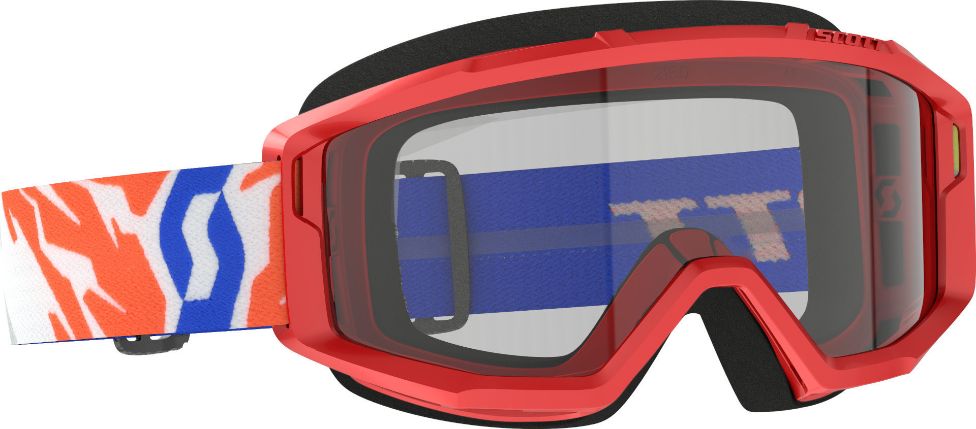 Мотоциклетные очки Scott Primal с логотипом, красный
