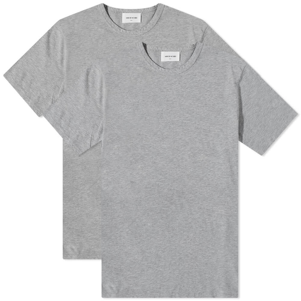

Футболка Wood Wood Allan Crew Tee - 2 Pack, Серый