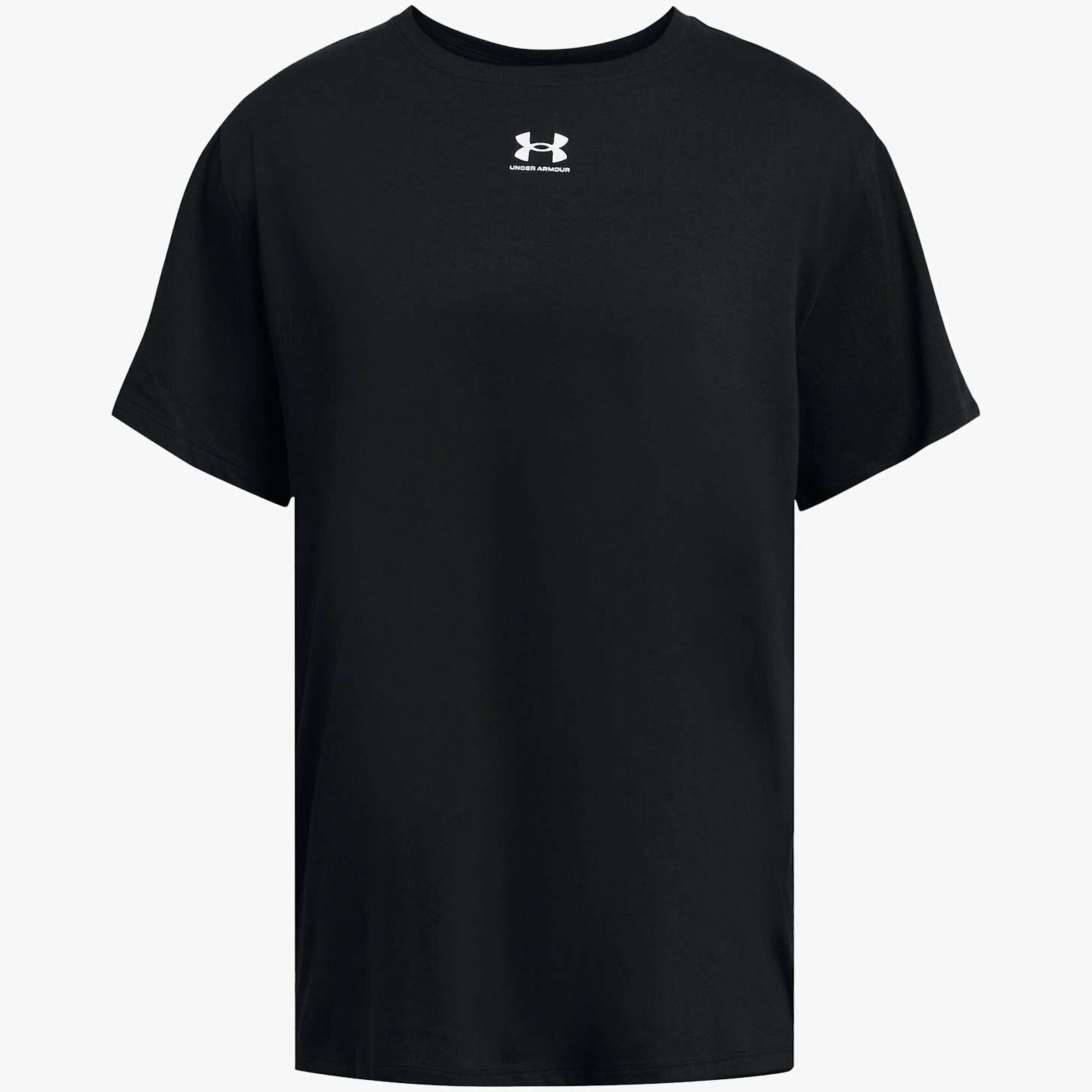 Футболка Under Armour Campus Basic, черный хлопковая футболка с овальным вырезом under armour белый