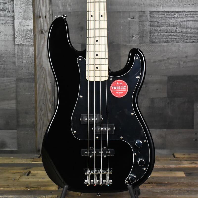 

Squier Affinity Series Precision Bass PJ, кленовый гриф - черный глянец Fender