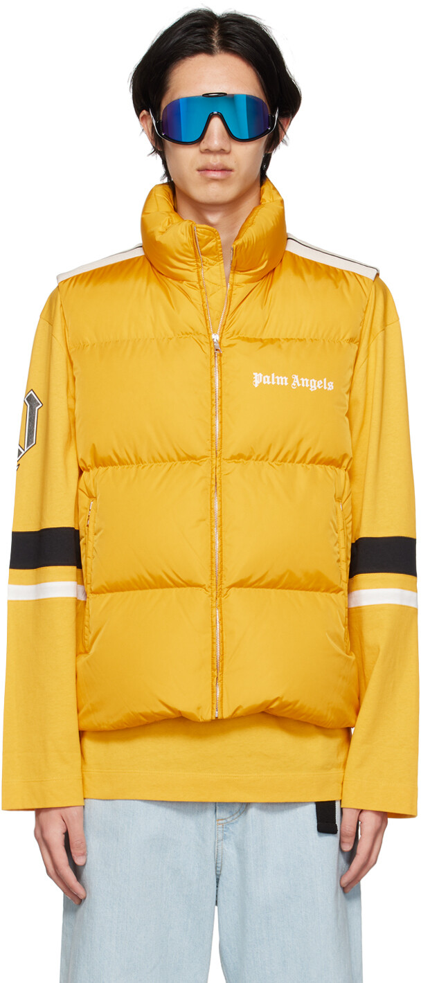 

Желтый пуховый жилет 8 Moncler Palm Angels Moncler Genius