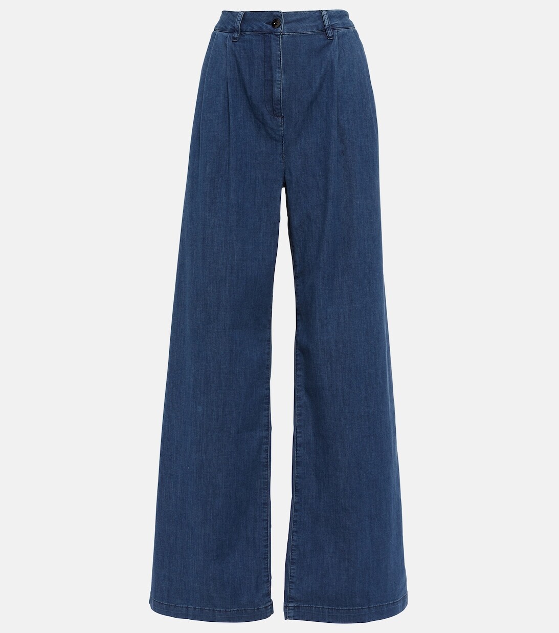 

Джинсы широкого кроя с высокой посадкой AG JEANS, синий