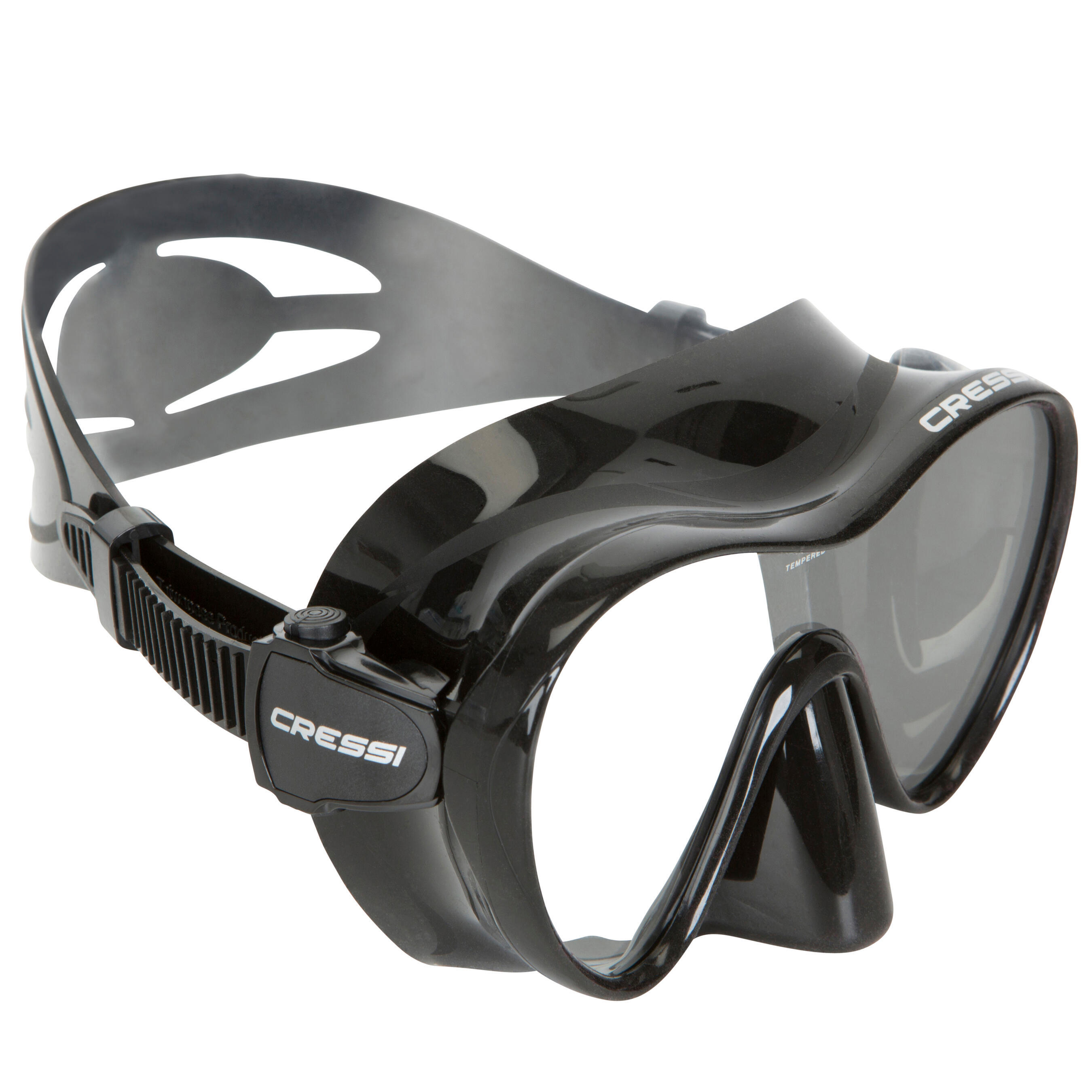 Маска для дайвинга женская/мужская F1 Cressi Frameless черная маска marlin frameless max black