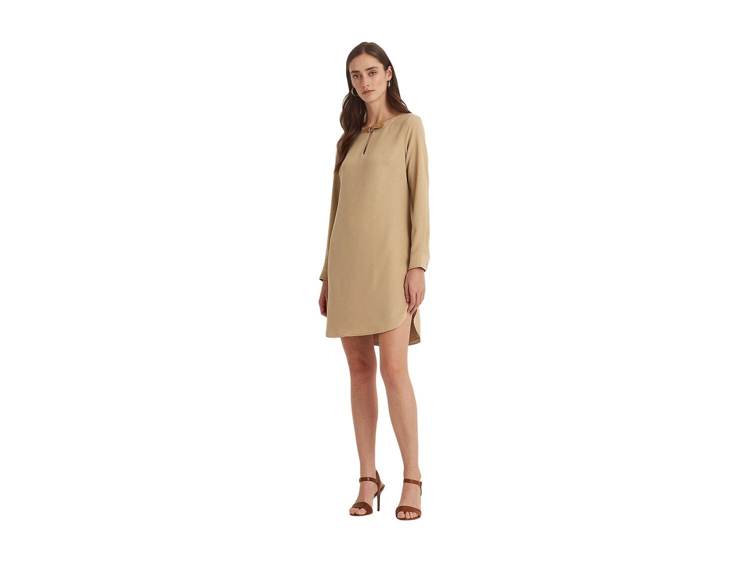 

Платье LAUREN Ralph Lauren, Buckle-Trim Double-Faced Dress