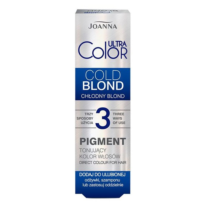 цена Joanna Ultra Color Pigment тонирующая краска для волос Cool Blond 100мл