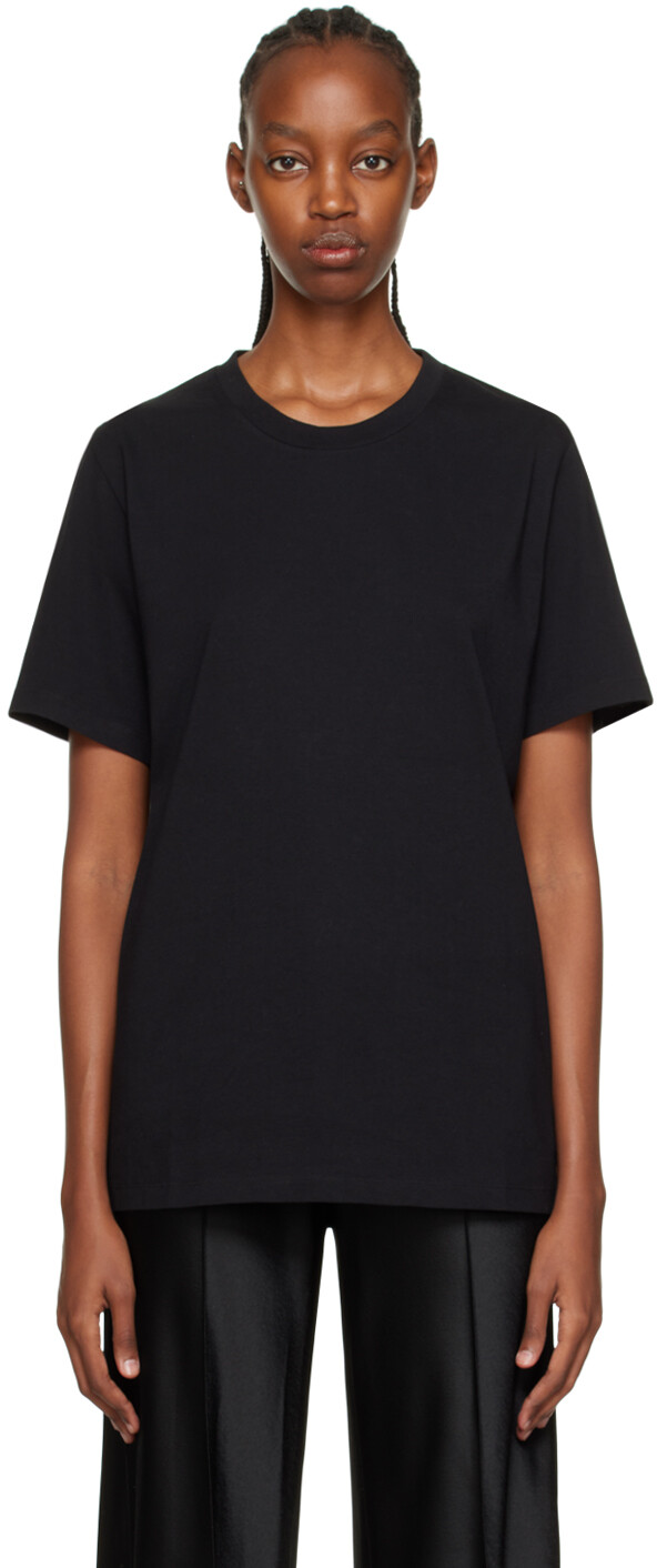 

Черная футболка с рисунком MM6 Maison Margiela