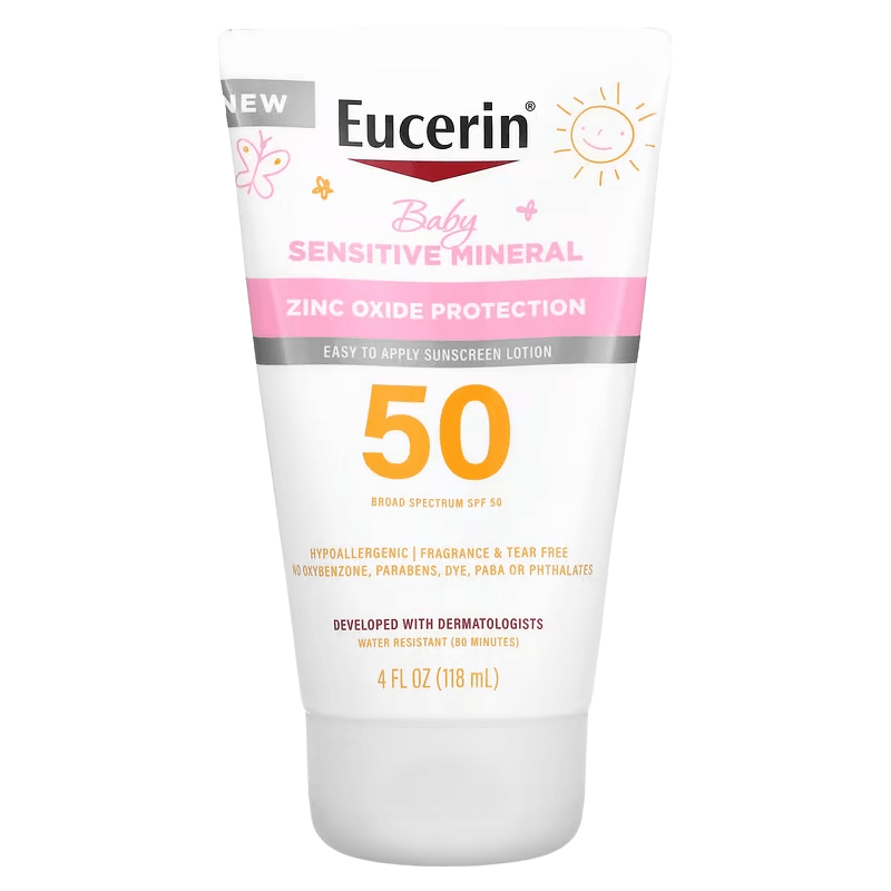 Детский солнцезащитный лосьон для кожи Eucerin SPF 50, 118 мл - фото