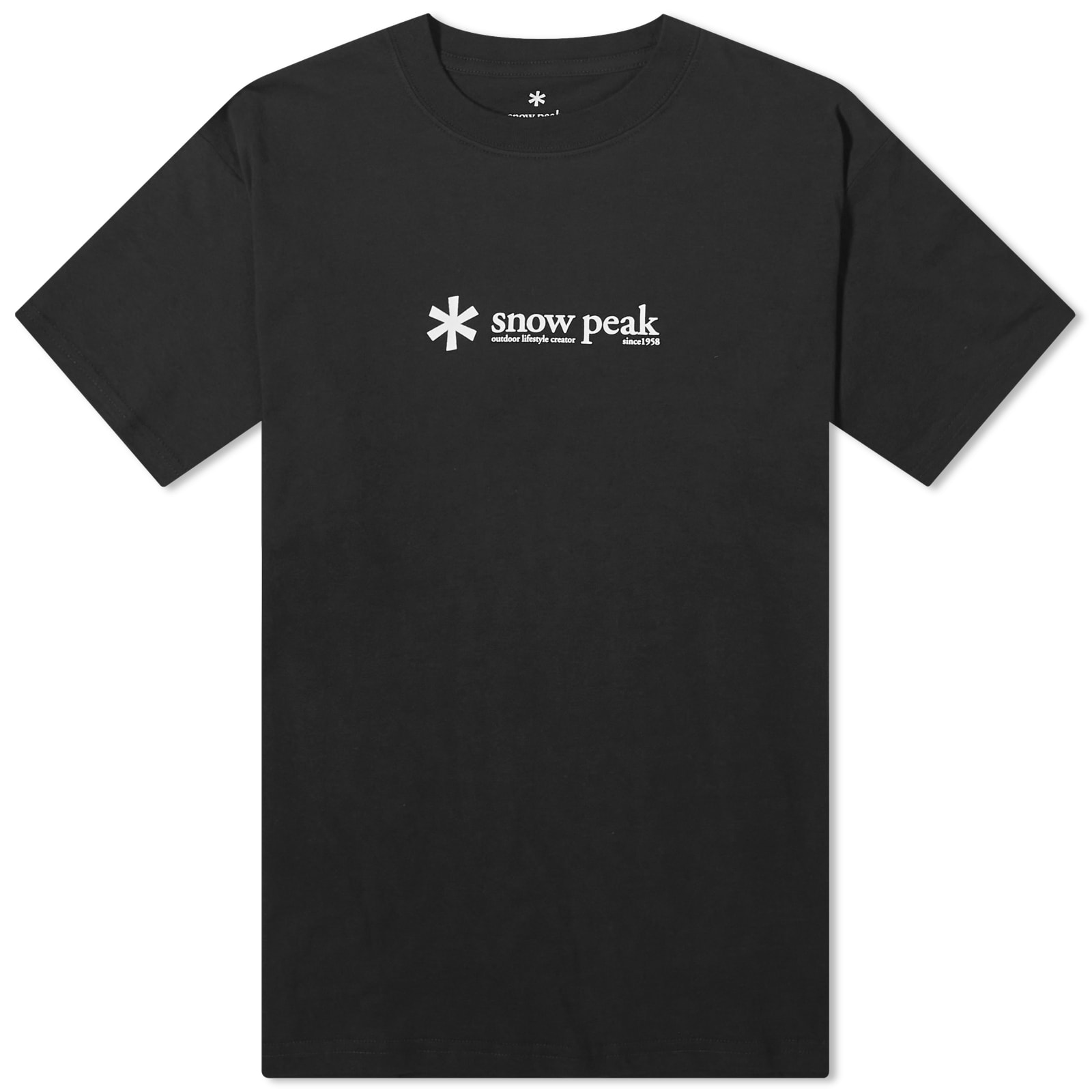 цена Футболка Snow Peak Logo, черный
