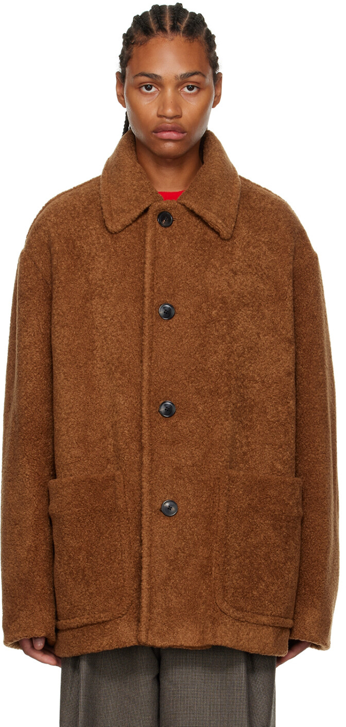 

Коричневая куртка Роннор Dries Van Noten
