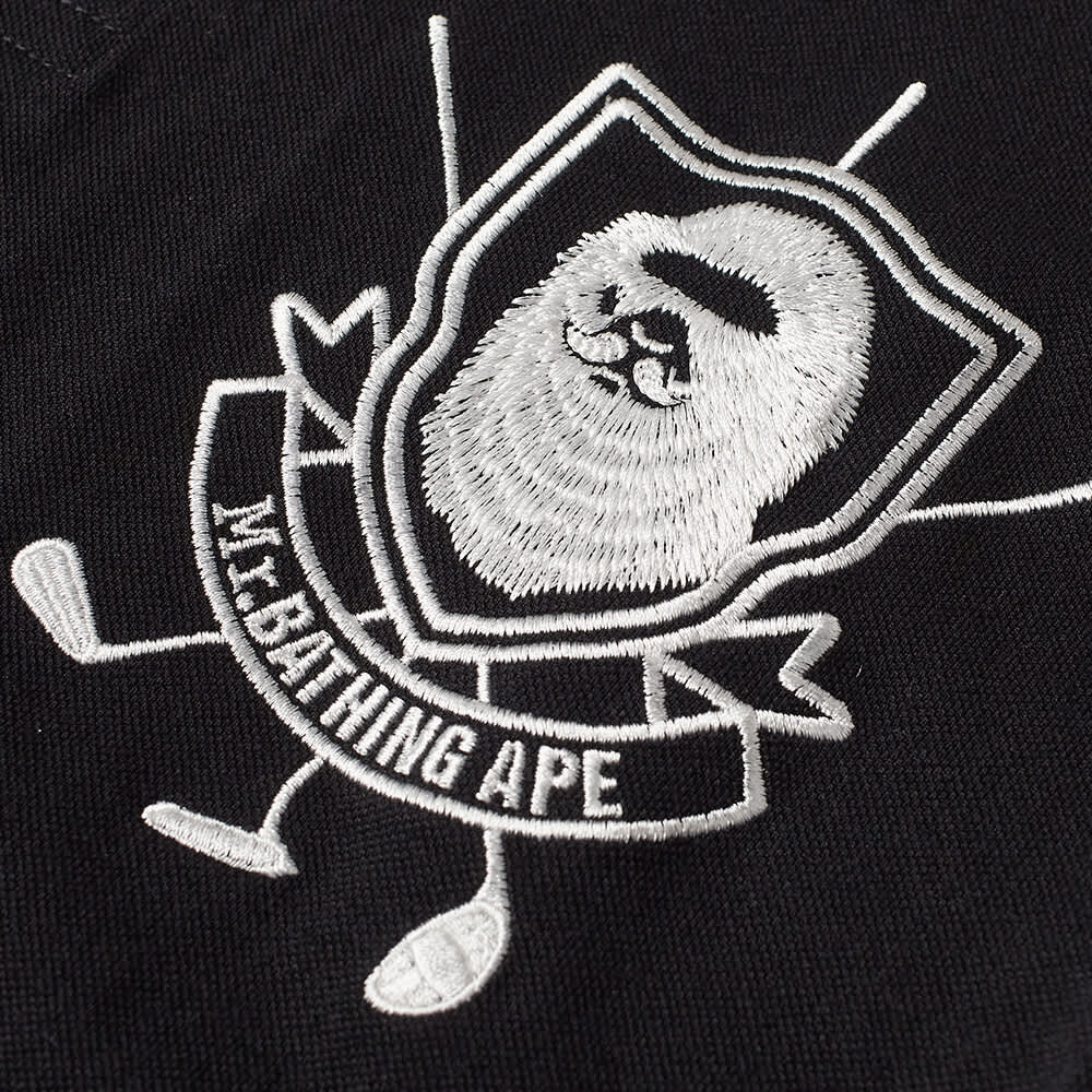 

Футболка A Bathing Ape Mr Bathing Ape Long Sleeve Polo, Серый