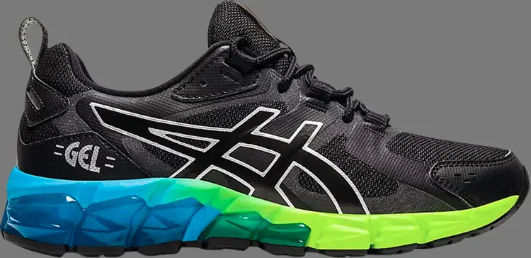 

Кроссовки gel quantum 180 6 gs 'black aizuri blue' Asics, черный