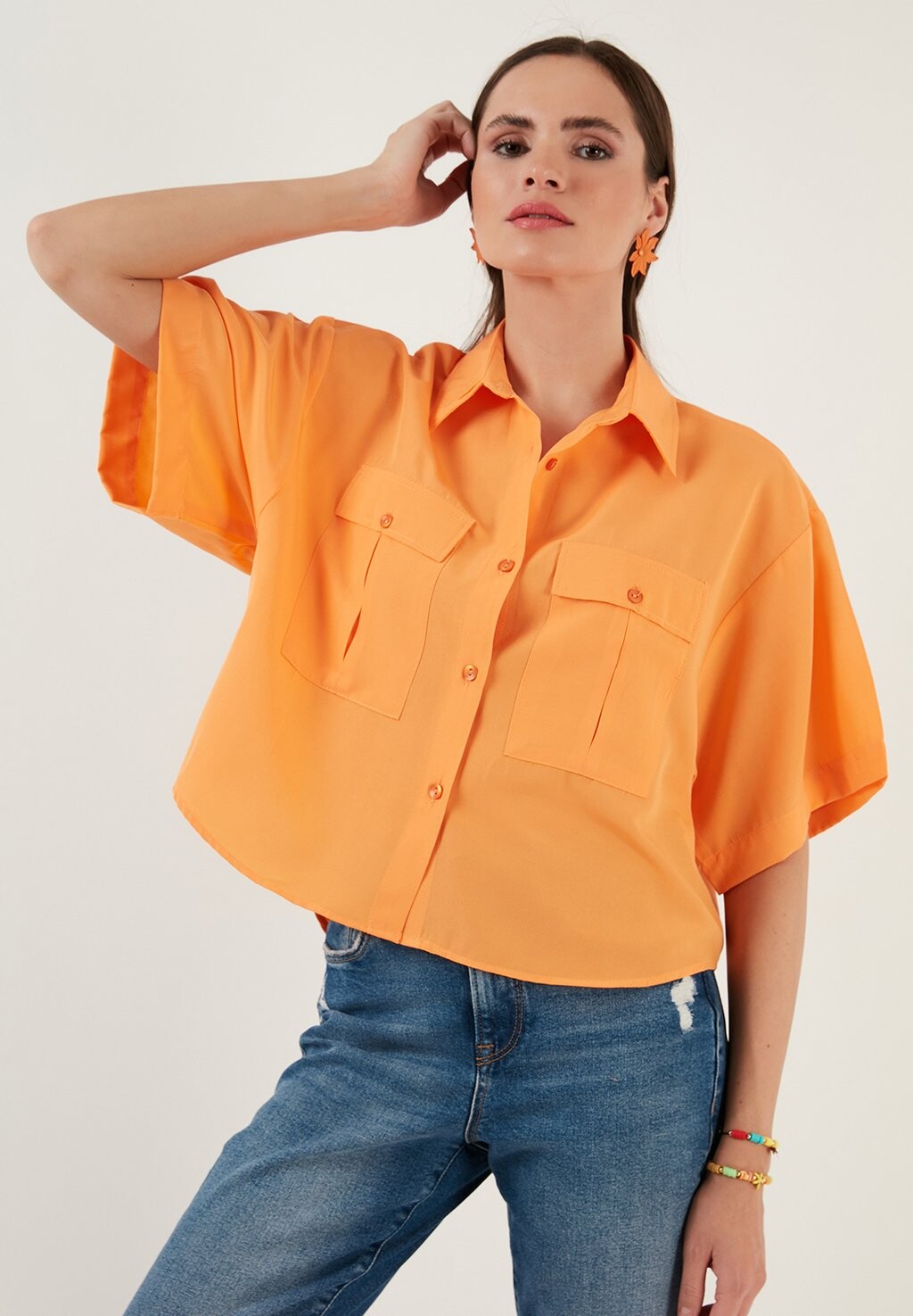 

Блузка-рубашка LOOSE FIT LELA, цвет orange