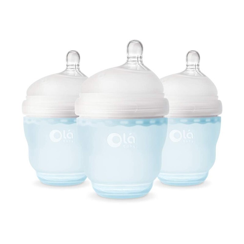 

Бутылочки для кормления 3 шт. по 120 мл Olababy Anti-Colic, голубой