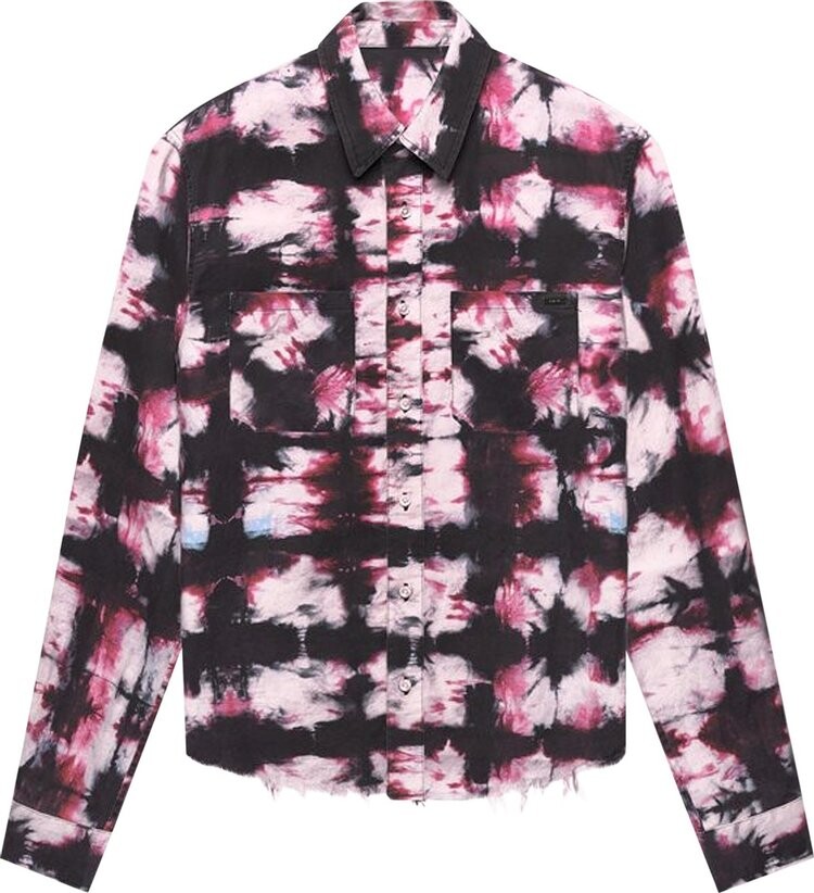 

Рубашка Amiri Watercolor Plaid Shirt 'Red', красный