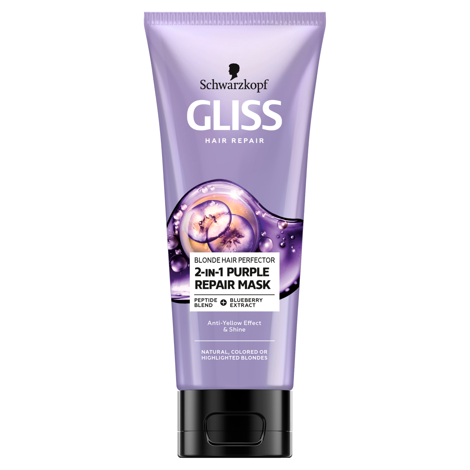 

Gliss Blonde Hair Perfector 2-In-1 Purple Repair Mask Маска для светлых волос, 200 мл