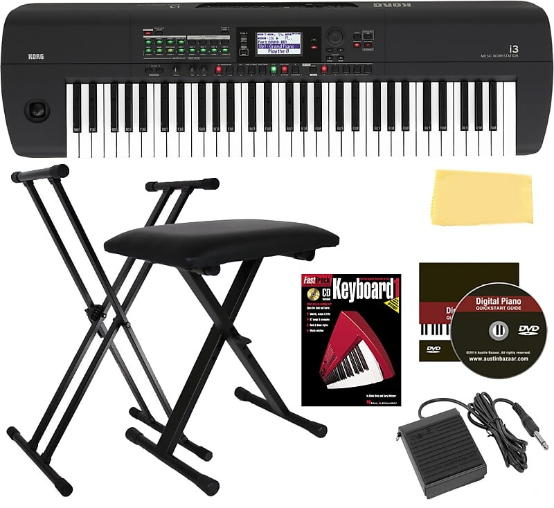 

Korg i3 Music Workstation — матовый черный с подставкой i3MB-COMBO-STD