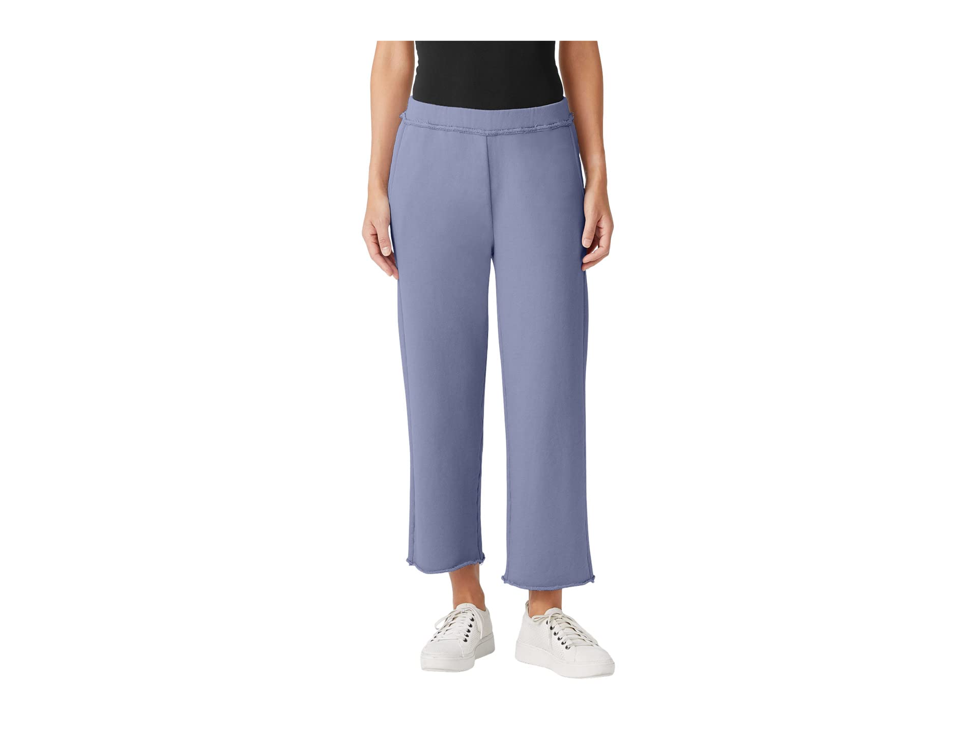 Брюки Eileen Fisher, Cropped Straight Pants in Organic Cotton French Terry