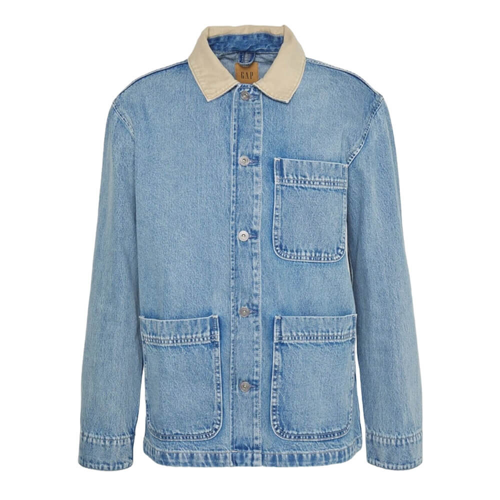 

Джинсовая куртка Gap Chore, голубой