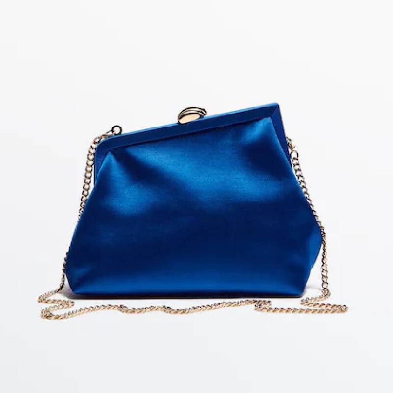 

Сумка Massimo Dutti Asymmetric Studio, синий