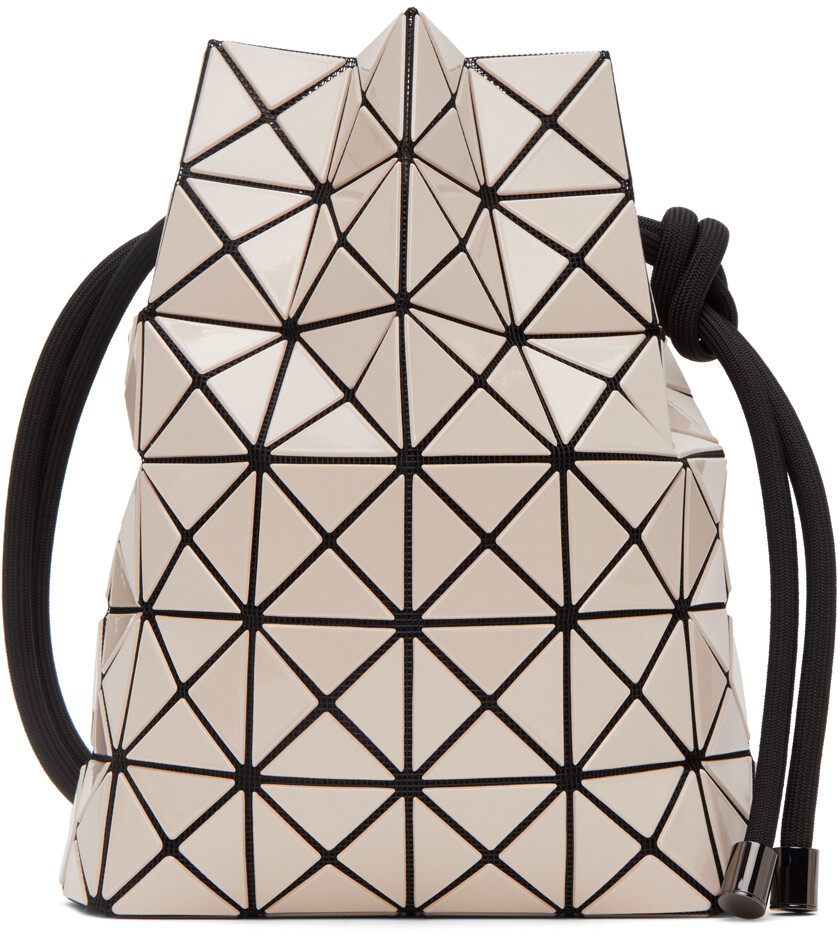 

Бежевая маленькая сумка через плечо с отворотом Bao Bao Issey Miyake