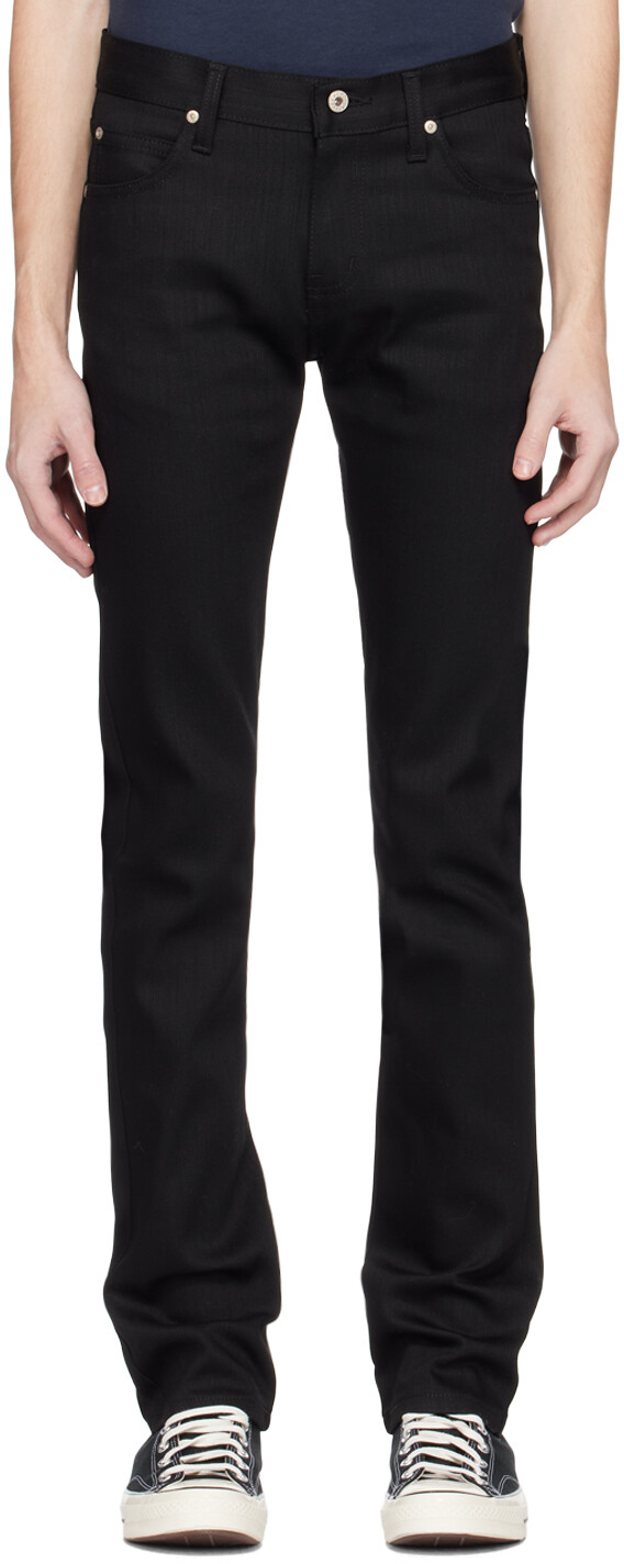 

Черные зауженные джинсы скинни Guy Naked & Famous Denim, Черный