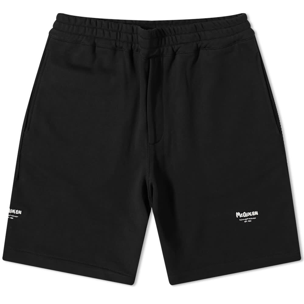 

Шорты Alexander McQueen Embroidered Grafitti Logo Sweat Short