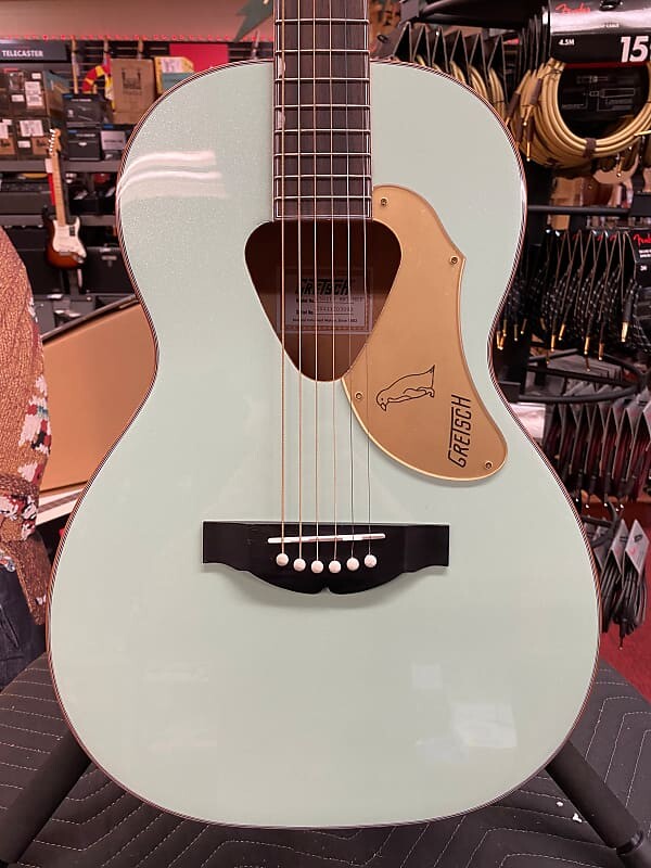 

Gretsch G5021E Rancher Penguin Parlor Acoustic/Electric, мятный металлик