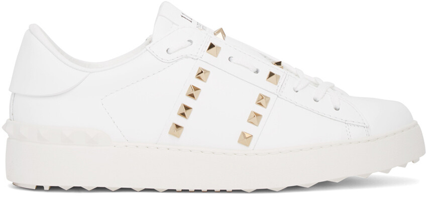 

Белые кроссовки Rockstud Untitled Open Valentino Garavani